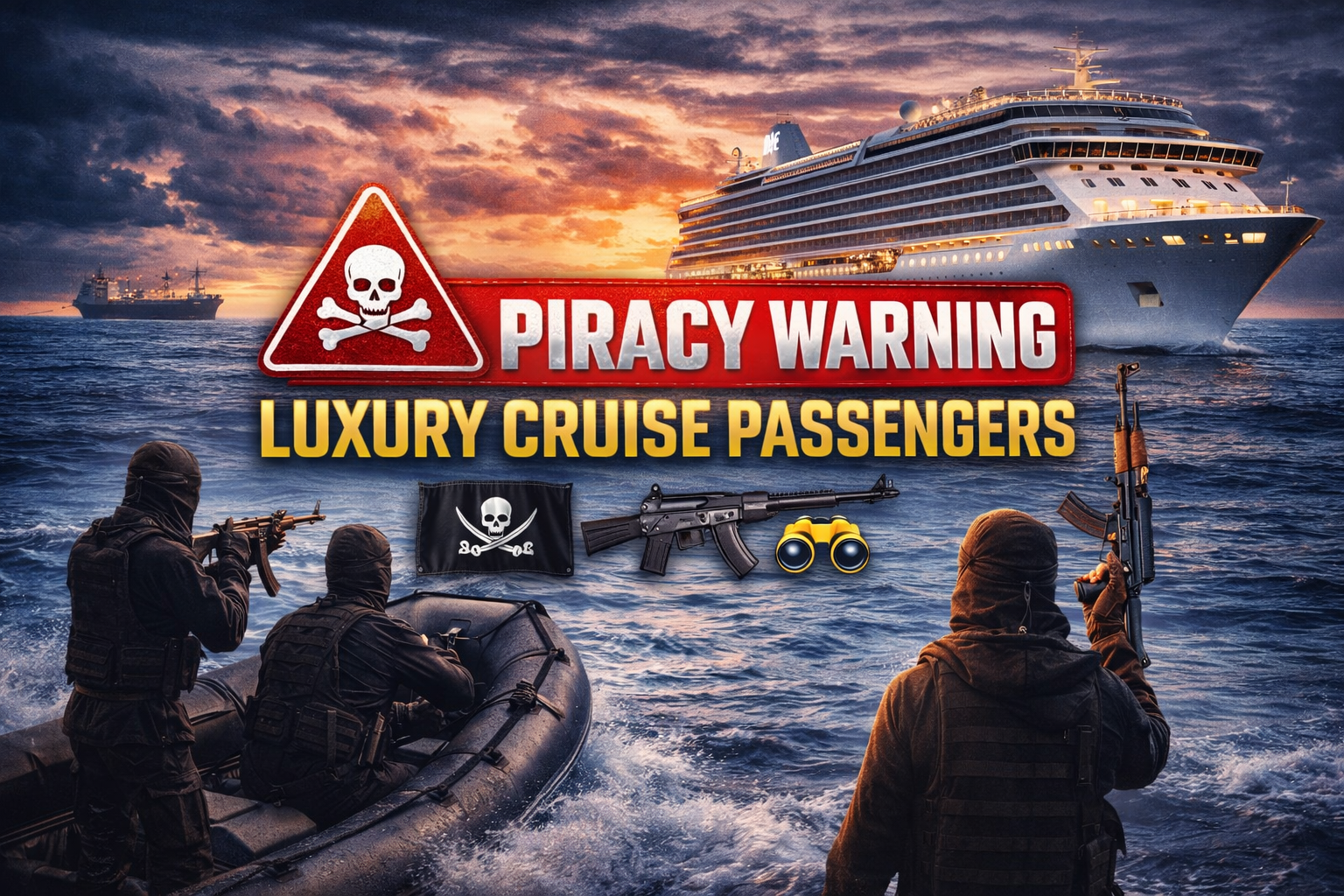 piracy warning luxury cruise passengers